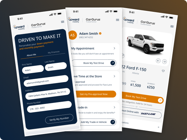 B2B dashboard UI snapshot
