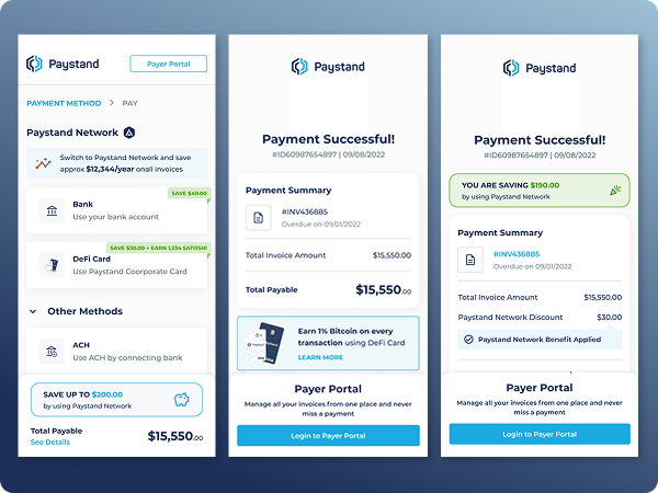 B2B dashboard UI snapshot
